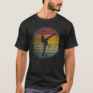 Ice Abbildung Skaten Skate Geschenk Retro-Stil Vin T-Shirt