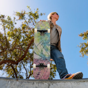 Ice Abstract Art Colorful Skateboard Deck
