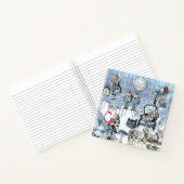 Ice Alice im Wunderland Glitzer Blue Notizblock (Innenseite)