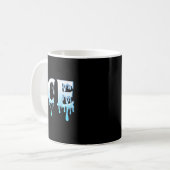 Ice And Fire Halloween Couples Matching Party Cost Kaffeetasse (Vorderseite Links)