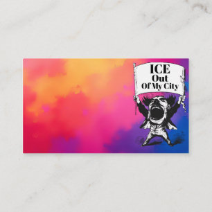 ICE-Aus-Meine-Stadt-Geschäftskarte Visitenkarte