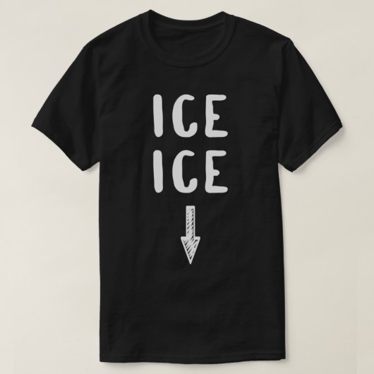 Ice Baby Funny Pregnancy Ankündigung T-Shirt (Design vorne)