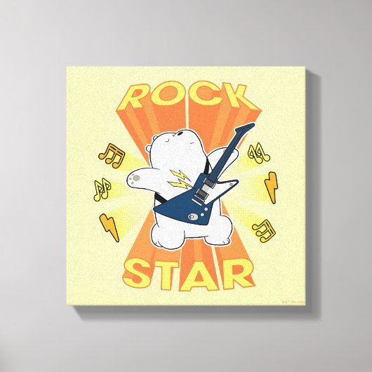 Ice Bear - Rock Star Leinwanddruck (Vorderseite)
