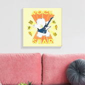 Ice Bear - Rock Star Leinwanddruck (Insitu (Wohnzimmer))