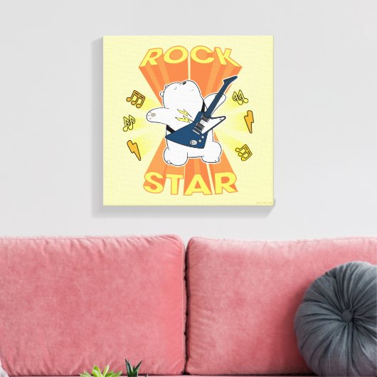 Ice Bear - Rock Star Leinwanddruck (Insitu (Wohnzimmer))