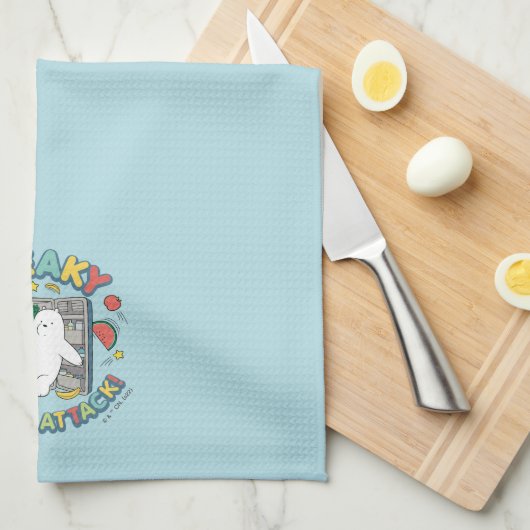 Ice Bear - Sneaky Snack Attack! Geschirrtuch (Viertel Falte)