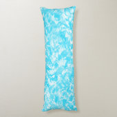 Ice Blue Blätter Seitenschläferkissen (Rückseite (Vertikal))