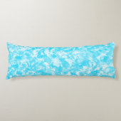 Ice Blue Blätter Seitenschläferkissen (Vorderseite)