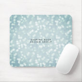 Ice Blue Bokeh Lights | PERSONALISIERT Mousepad (Mit Mouse)