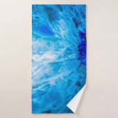 Ice Blue Crystal Gem Gemstone Agate Quartz Badehandtuch (Badehandtuch)