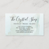 Ice Blue Crystal Rock Shop Visitenkarte (Vorderseite)