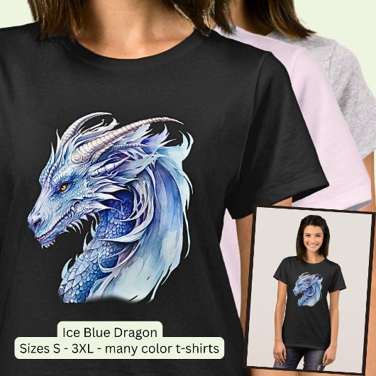 Ice Blue Dragon T-Shirt