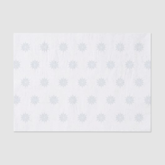 Ice Blue Elegante Snowflake Weihnachtsgeschenk Seidenpapier (Vorderseite)