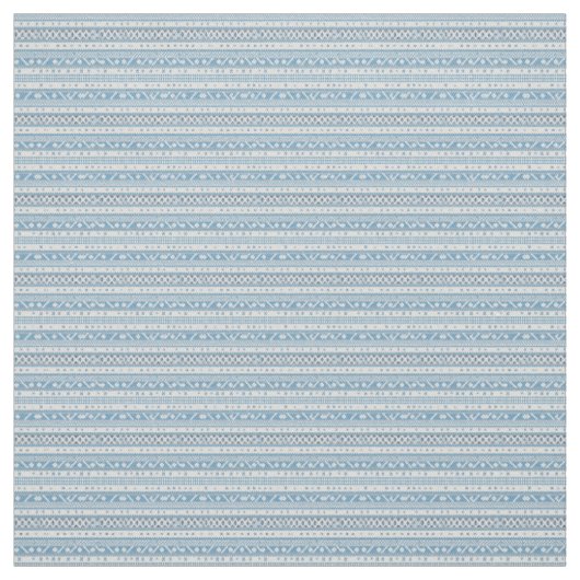 Ice Blue Fair Isle Nordic Strick Pattern Stoff (Muster)