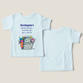 Ice Blue Funny Sock Monster (Design Vorderseite & Rückseite)