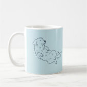 Ice Blue Golden Retriever Dog Mom Mug Kaffeetasse (Links)