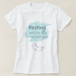 Ice Blue Golden Retriever Self‑Care Tee