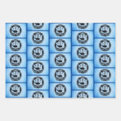 Ice Blue Hockey Geschenkpapier Set (Vorderseite 2)