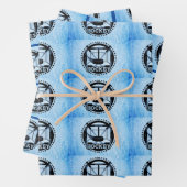 Ice Blue Hockey Geschenkpapier Set (Beispiel)