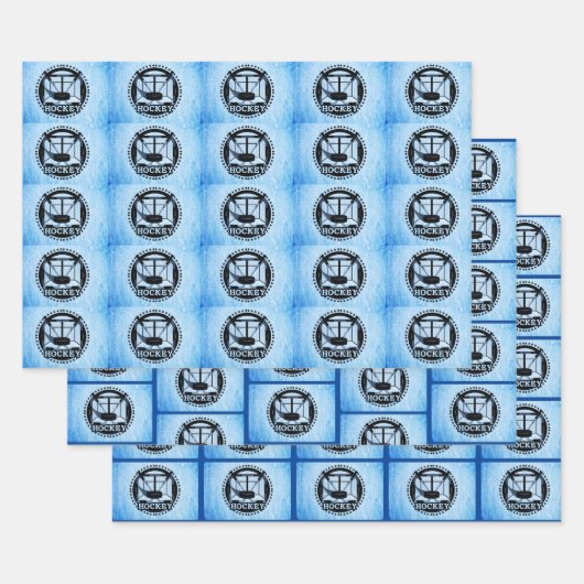 Ice Blue Hockey Geschenkpapier Set (Set)