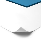 Ice Blue Hockey-Logo Poster (Ecke)