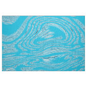 Ice Blue Ivory Linen Fabric Stoff (Fat Quarter (45,7 x 55,9 cm))