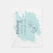 Ice Blue Labrador Retriever Dog Mom Self‑Care  Fleecedecke (Vorderseite)