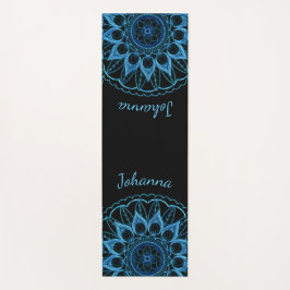 Ice Blue Mandala Blume Yoga Mat Yogamatte