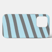 Ice Blue Minimalistisch Geometric Tough Case iPhon (Rückseite (Horizontal))