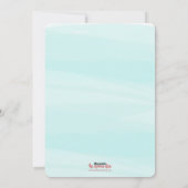 Ice Blue Peace & Joy Foto Feiertagskarte (Rückseite)