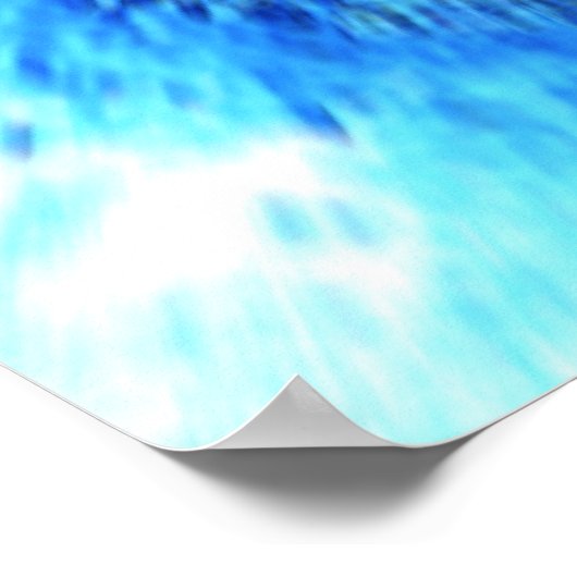 Ice Blue Poster (Ecke)