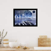 Ice Blue Poster (Küche)