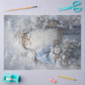 Ice Blue Santa Seidenpapier (Basteln)