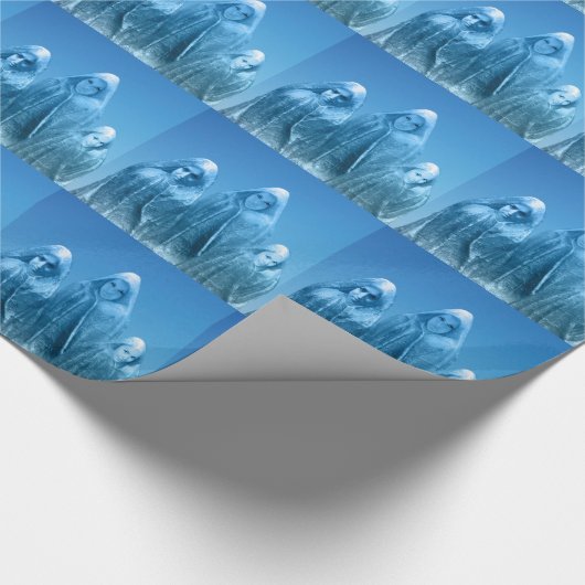 Ice Blue Sky Geschenkpapier (Ecke)