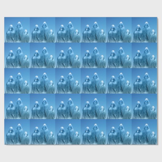 Ice Blue Sky Geschenkpapier (Flach)