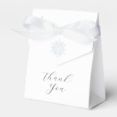 Ice Blue Snowflake Elegante Winterhochzeit Geschenkschachtel (Vorderseite)