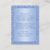 Ice Blue Snowflake Enclosure Card Begleitkarte (Rückseite)