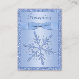 Ice Blue Snowflake Enclosure Card Begleitkarte