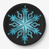 Ice Blue Snowflake Holiday Paper Teller 2 (Vorderseite)