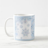 Ice Blue Snowflake Kaffeetasse (Links)
