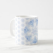 Ice Blue Snowflake Kaffeetasse (Vorderseite Links)