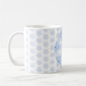 Ice Blue Snowflake Kaffeetasse (Links)