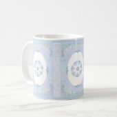 Ice Blue Snowflake Kaffeetasse (Vorderseite Links)