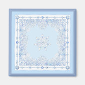 Ice Blue Snowflake Magnet (Vorne)