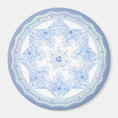 Ice Blue Snowflake Magnet (Vorne)