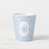 Ice Blue Snowflake Milchtasse (Vorderseite)