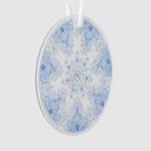 Ice Blue Snowflake Ornament (Vorderseite)