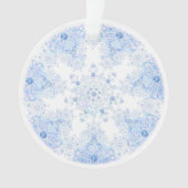Ice Blue Snowflake Ornament (Vorderseite)
