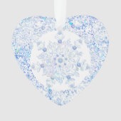 Ice Blue Snowflake Ornament (Vorderseite)