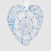 Ice Blue Snowflake Ornament (Vorderseite)